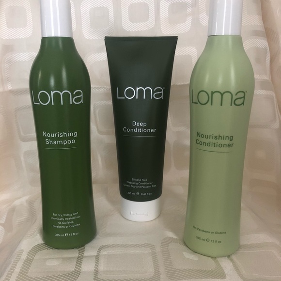 New Full Size Set Of 3 Loma Haircare Products Boutique